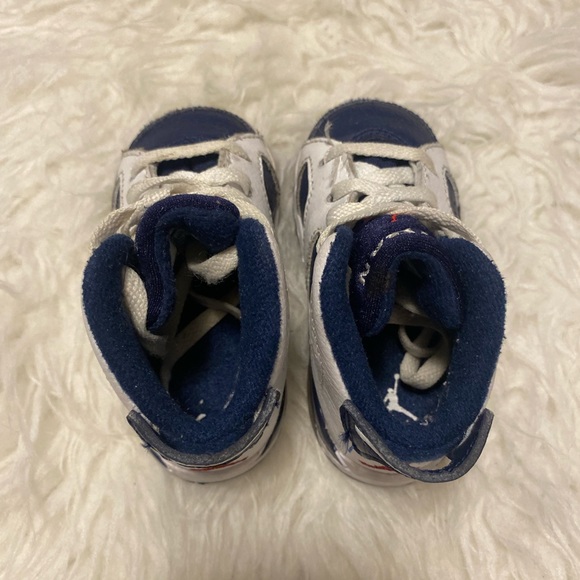 GUC✨ 2012 Infant Air Jordan 6 Retro TD 'Olympic' 2012 4c - Picture 4 of 8